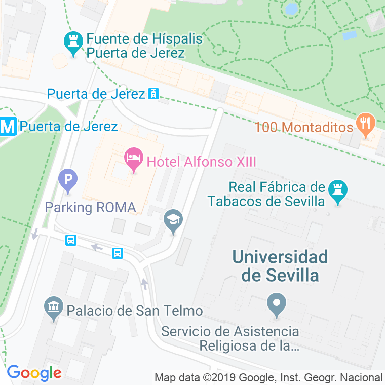 Código Postal calle Doña Maria De Padilla en Sevilla