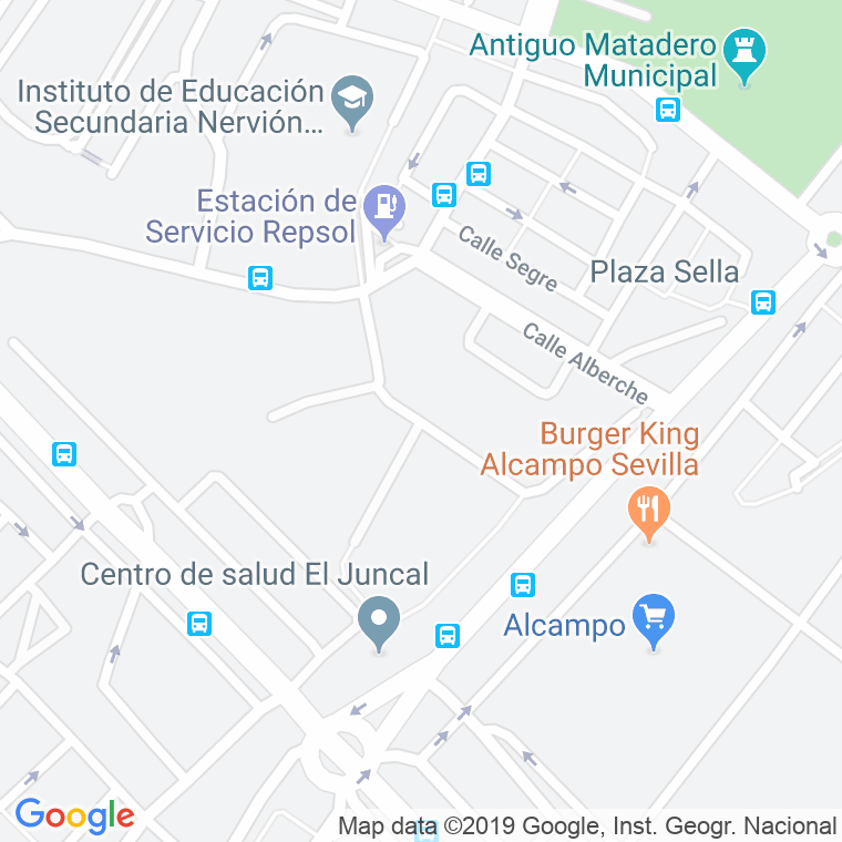 Código Postal calle Alhambra, Conjunto Residencial en Sevilla