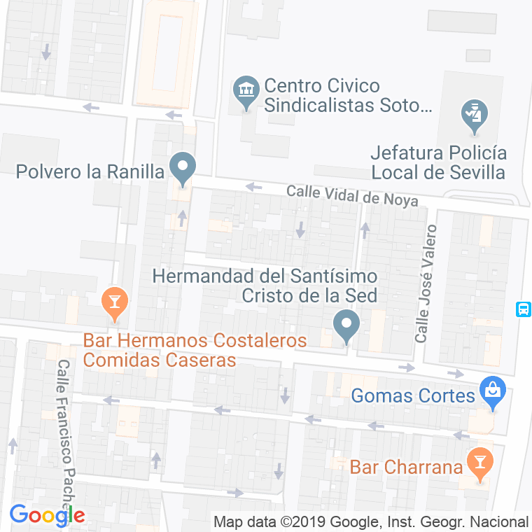 Código Postal calle Antonio Ballesteros en Sevilla