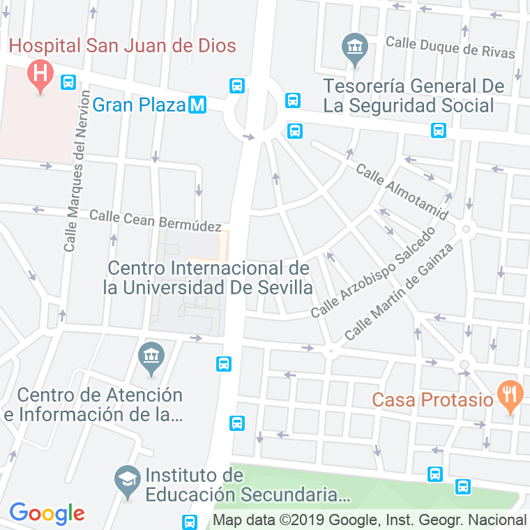 Código Postal calle Antonio Delgado en Sevilla