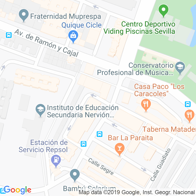 Código Postal calle Deva en Sevilla