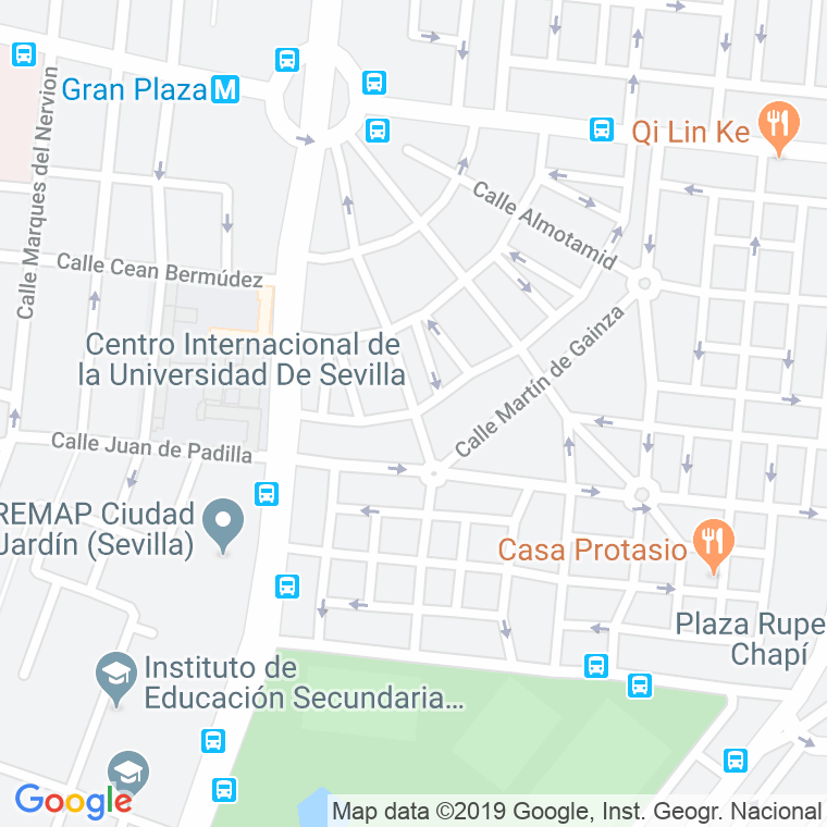 Código Postal calle Doña Maria De Molina en Sevilla