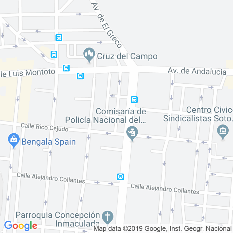 Código Postal calle Imaginero Rafael Barbero en Sevilla