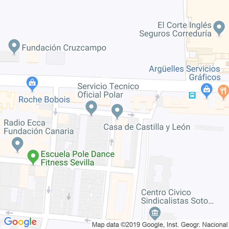 Código Postal calle Leonardo De Figueroa en Sevilla