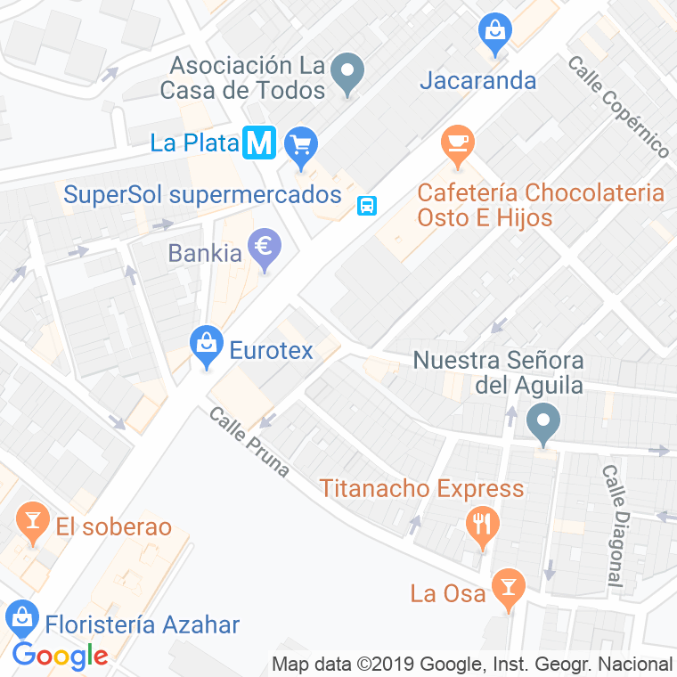 Código Postal calle Arzobispo Don Nuño en Sevilla