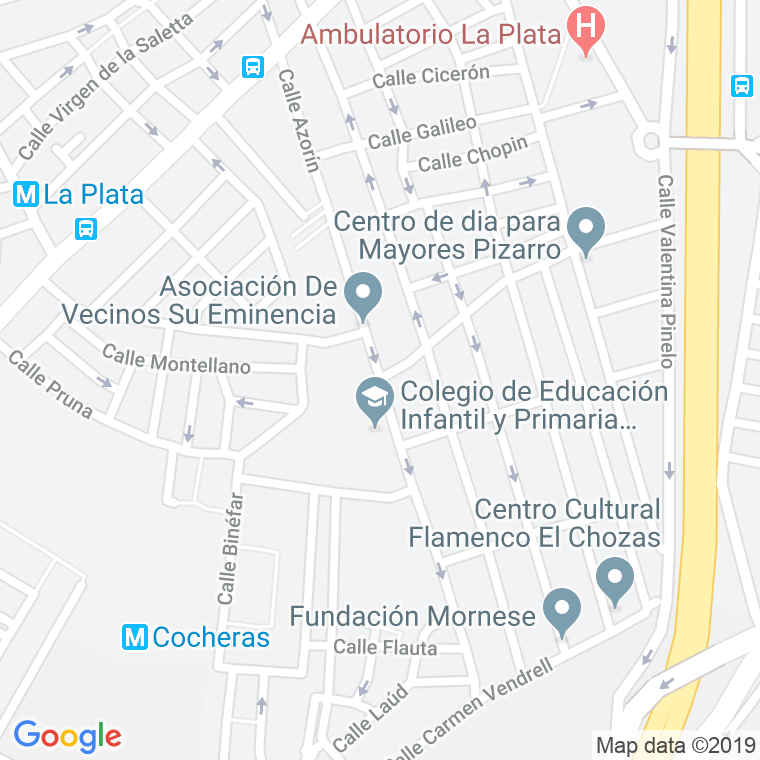 Código Postal calle Azorin en Sevilla