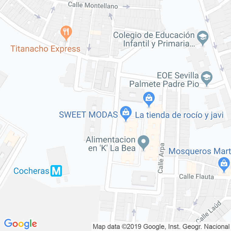 Código Postal calle Binefar en Sevilla