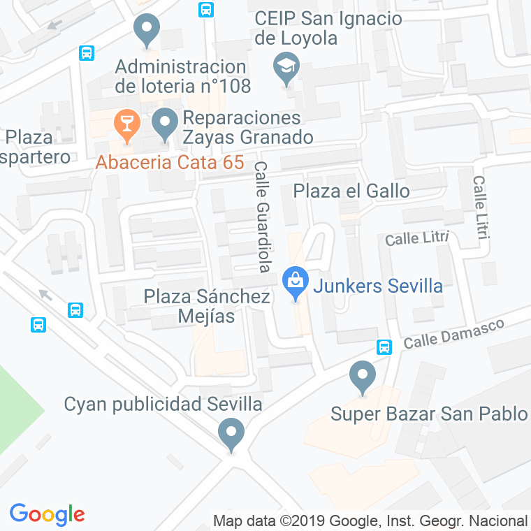 Código Postal calle Atarfeño en Sevilla