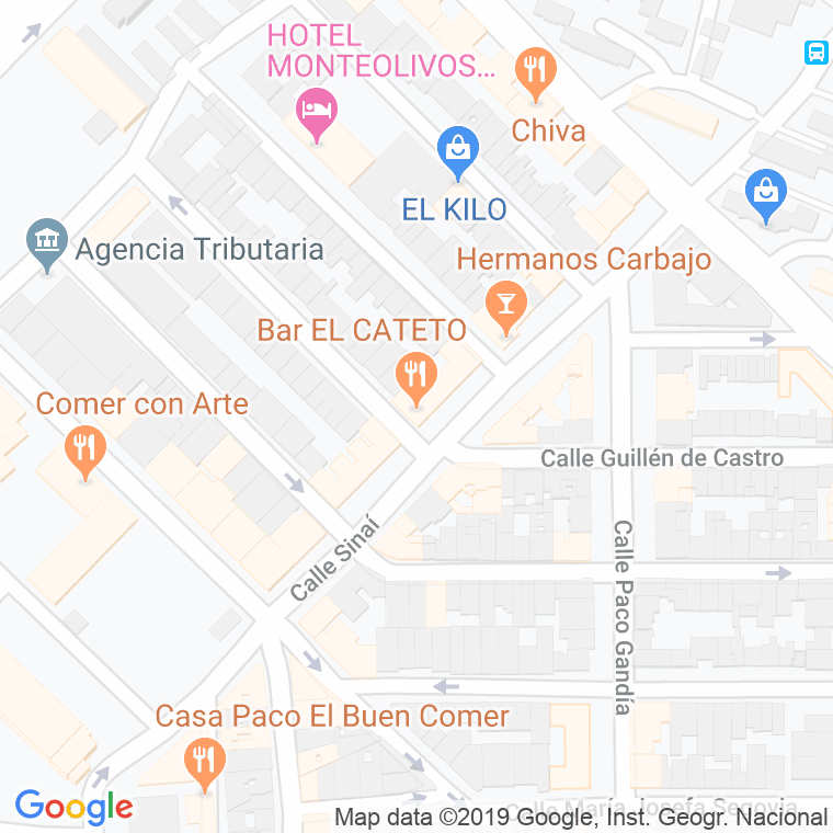 Código Postal calle Caracoles en Sevilla