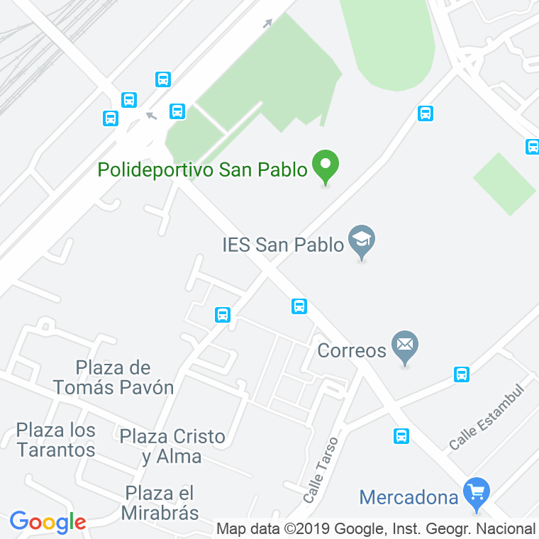 Código Postal calle Efeso, avenida en Sevilla