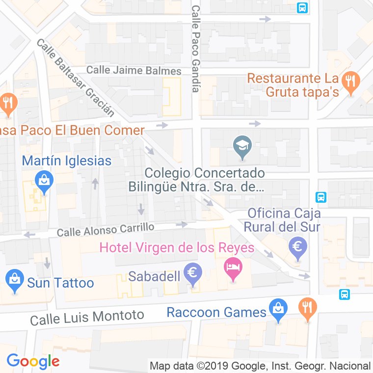 Código Postal calle Francisco Esquina en Sevilla