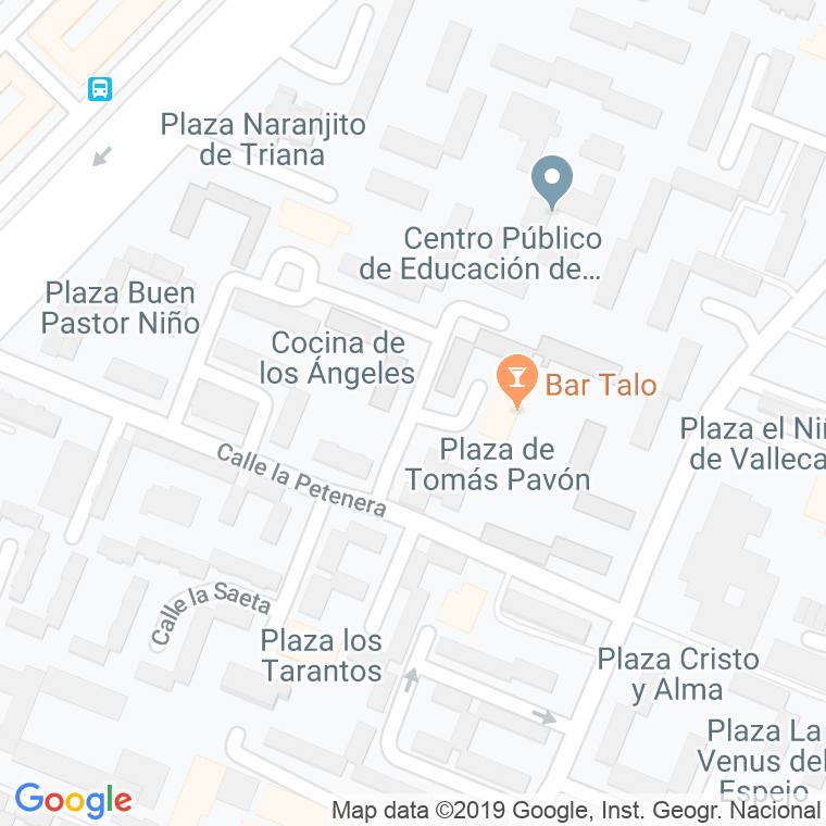 Código Postal calle Gallega A La Ventana en Sevilla