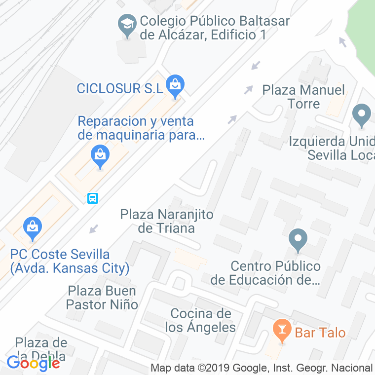 Código Postal calle Gallega De La Moneda en Sevilla