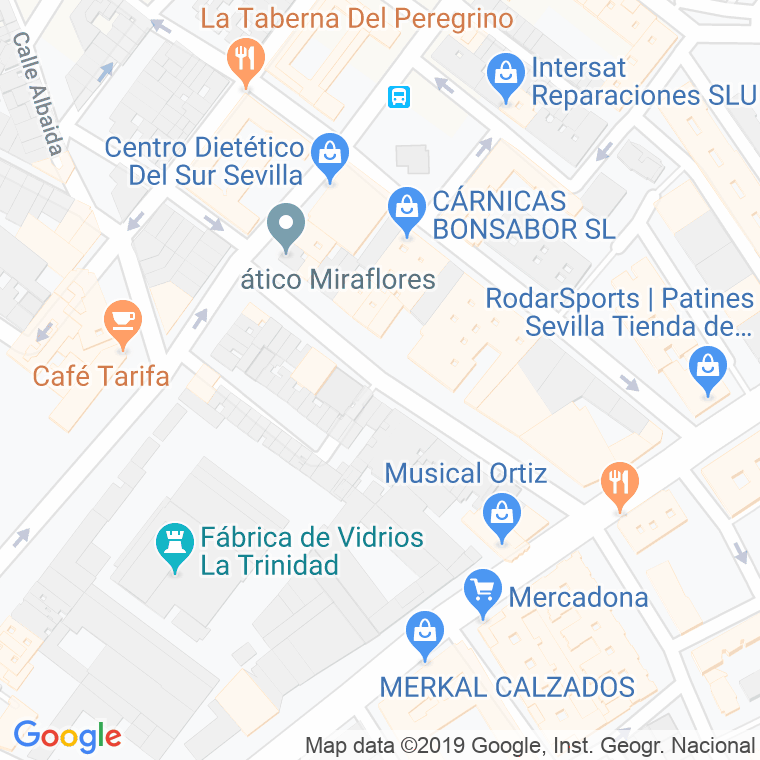 Código Postal calle Almaden De La Plata en Sevilla