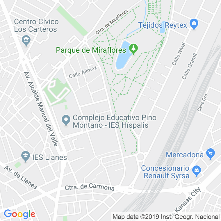 Código Postal calle Asociaciones De Vecinos, De Las, avenida en Sevilla