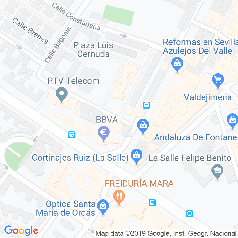 Código Postal calle Emilio Prados en Sevilla