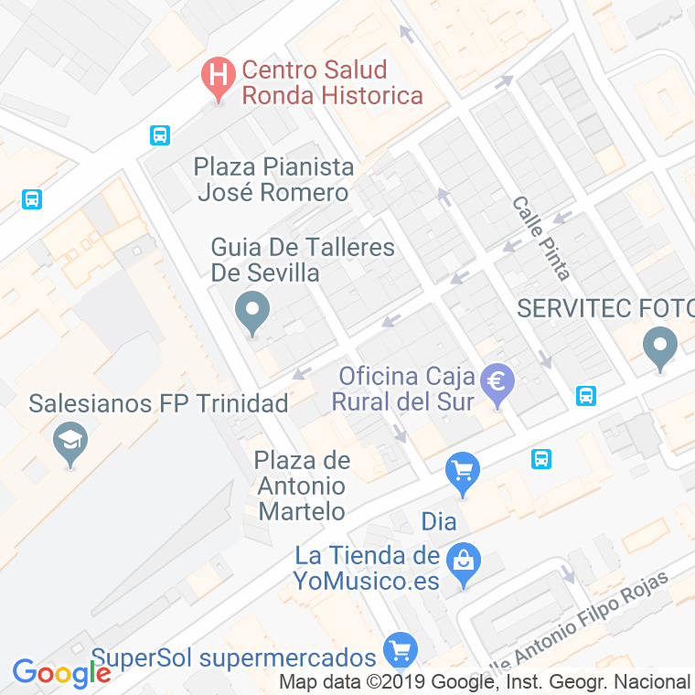Código Postal calle Garci Fernandez en Sevilla