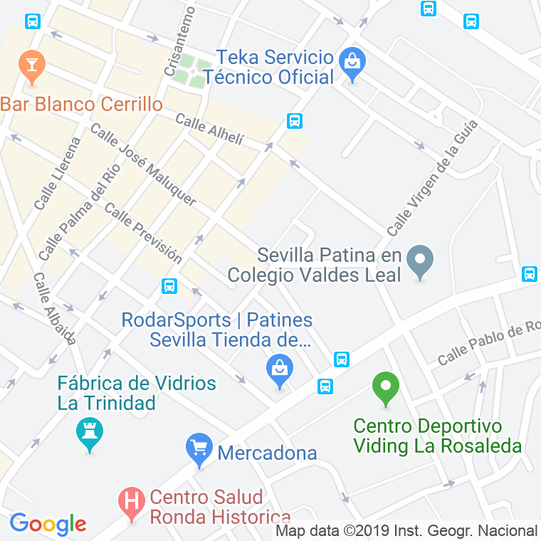 Código Postal calle Higuera De La Sierra en Sevilla