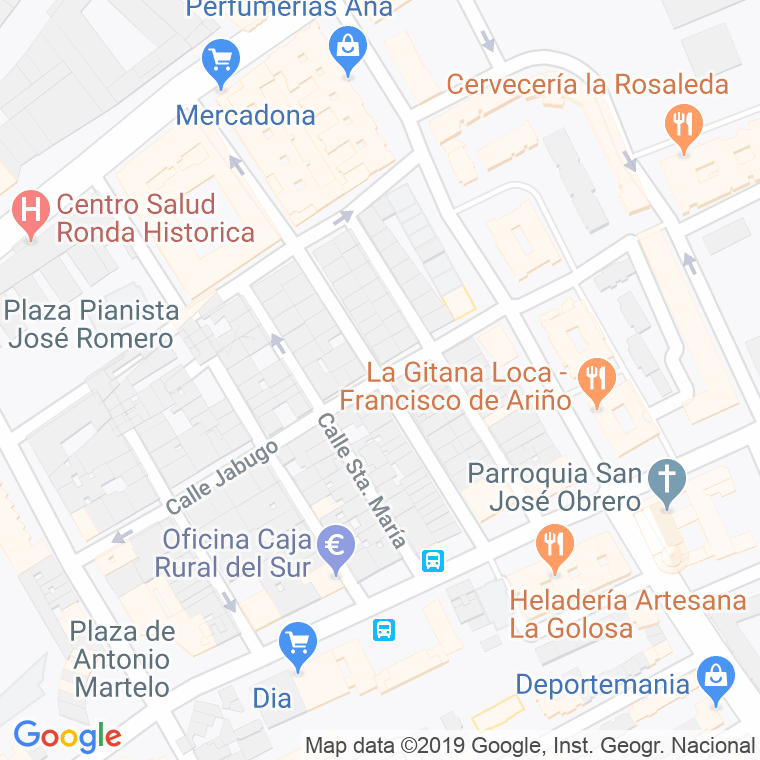 Código Postal calle Jabugo en Sevilla