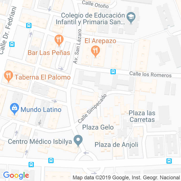 Código Postal calle Almonte, plaza en Sevilla