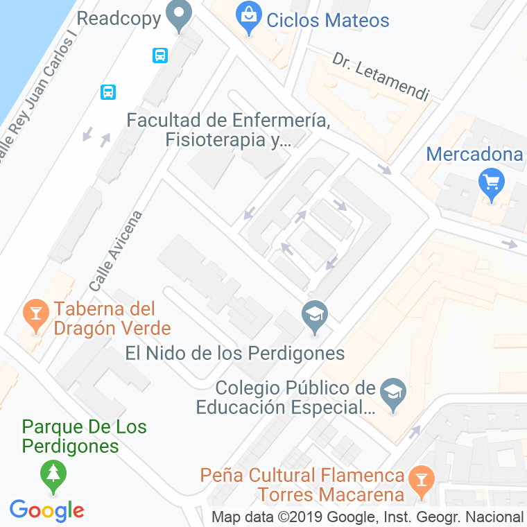 Código Postal calle Avenzoar en Sevilla