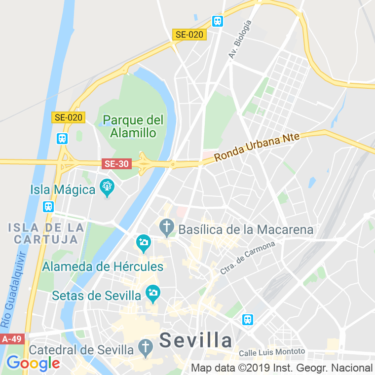 Código Postal calle Corazon De Jesus en Sevilla