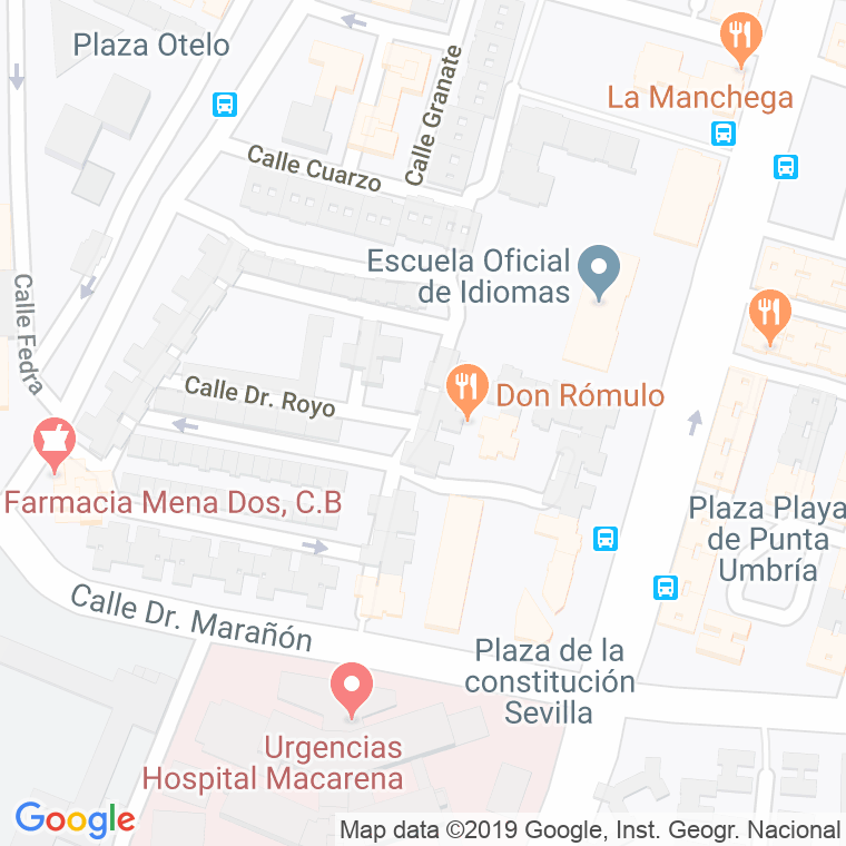 Código Postal calle Doctor Cervi en Sevilla