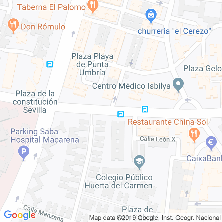 Código Postal calle Doctor Leal Castaño en Sevilla