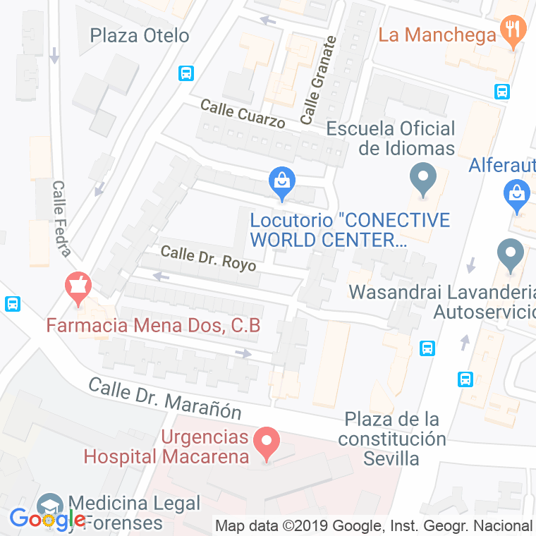 Código Postal calle Doctor Royo en Sevilla