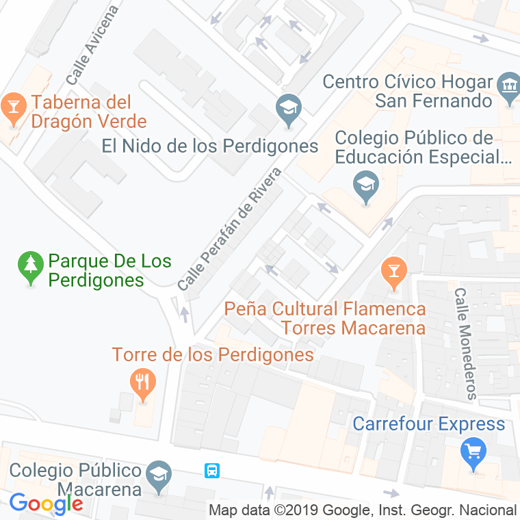 Código Postal calle Fernan Martinez en Sevilla