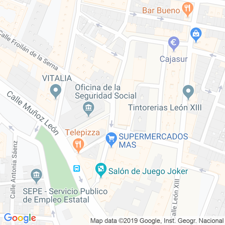 Código Postal calle Florencio Quintero en Sevilla
