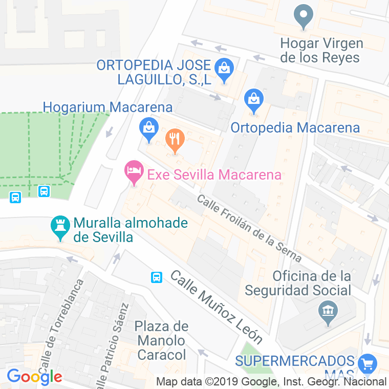Código Postal calle Froilan De La Serna en Sevilla