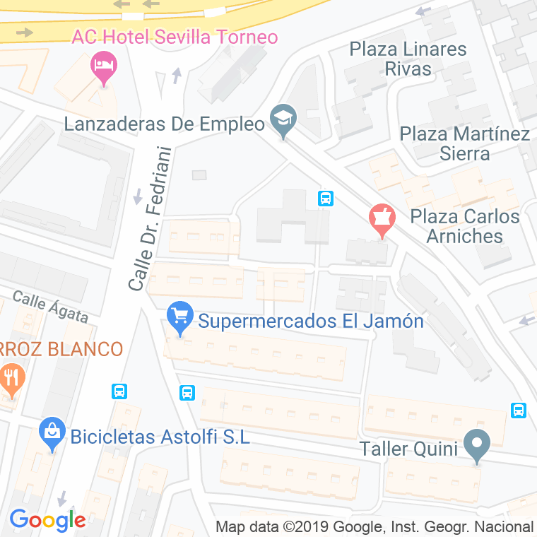 Código Postal calle Gaspar De Alvear en Sevilla
