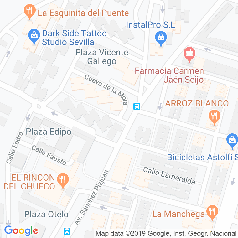 Código Postal calle Golondrinas, Residencial, nucleo en Sevilla