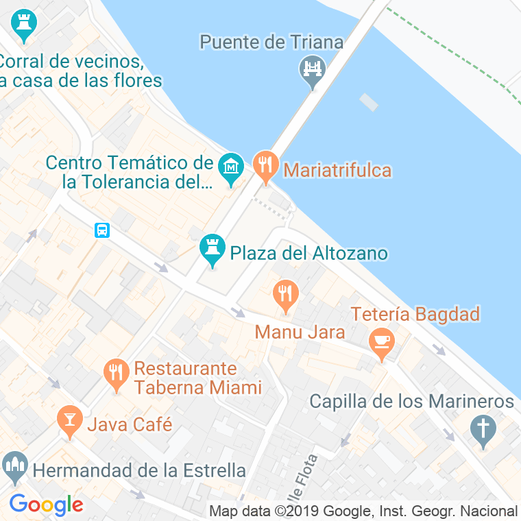 Código Postal calle Altozano, plaza en Sevilla