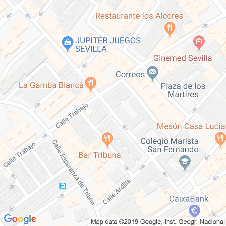 Código Postal calle Campoamor en Sevilla