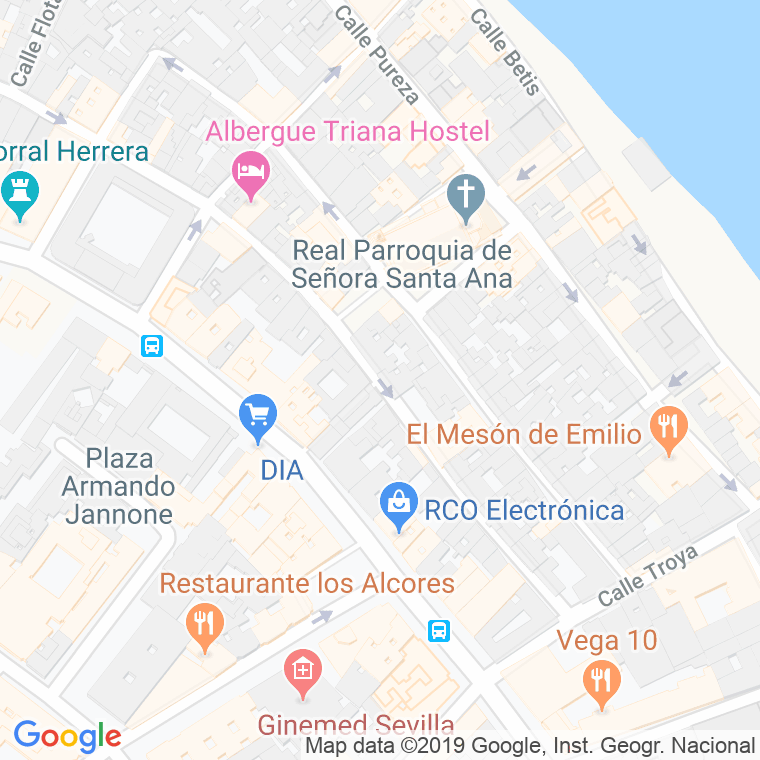 Código Postal calle Cisne en Sevilla