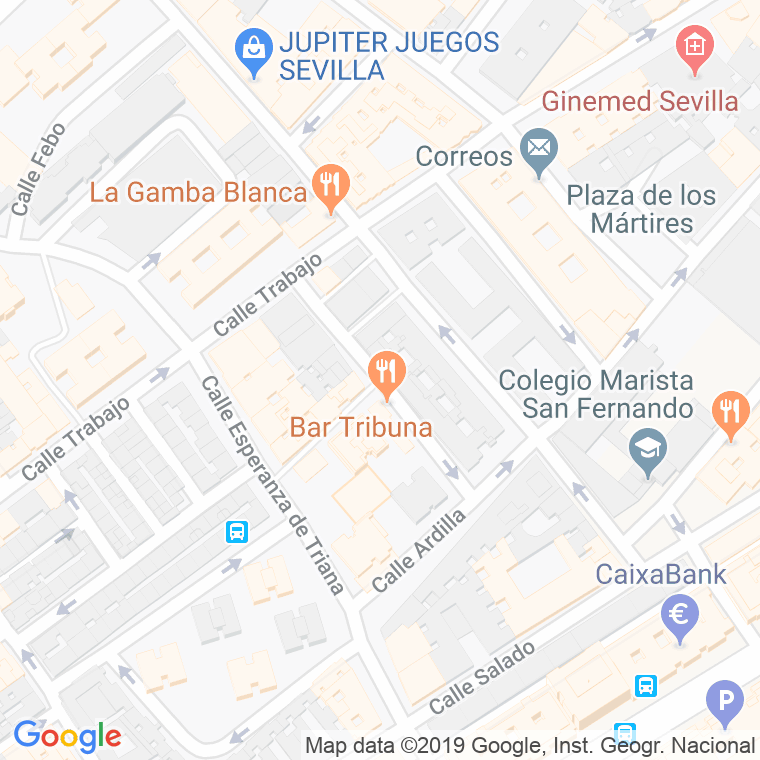 Código Postal calle Concha Espina en Sevilla