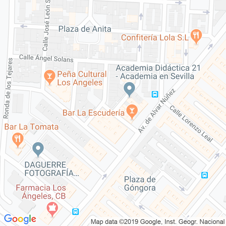 Código Postal calle Duna en Sevilla