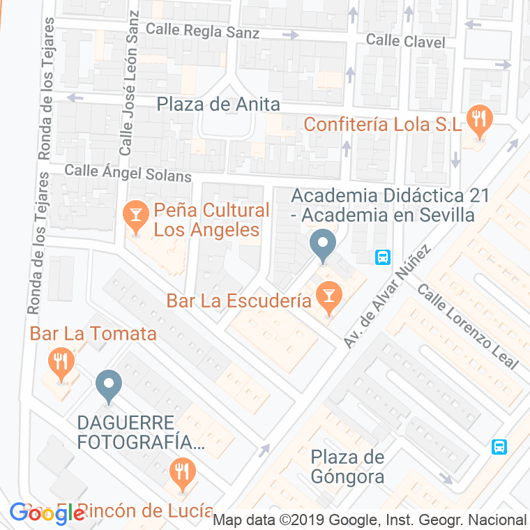 Código Postal calle General Martinez en Sevilla