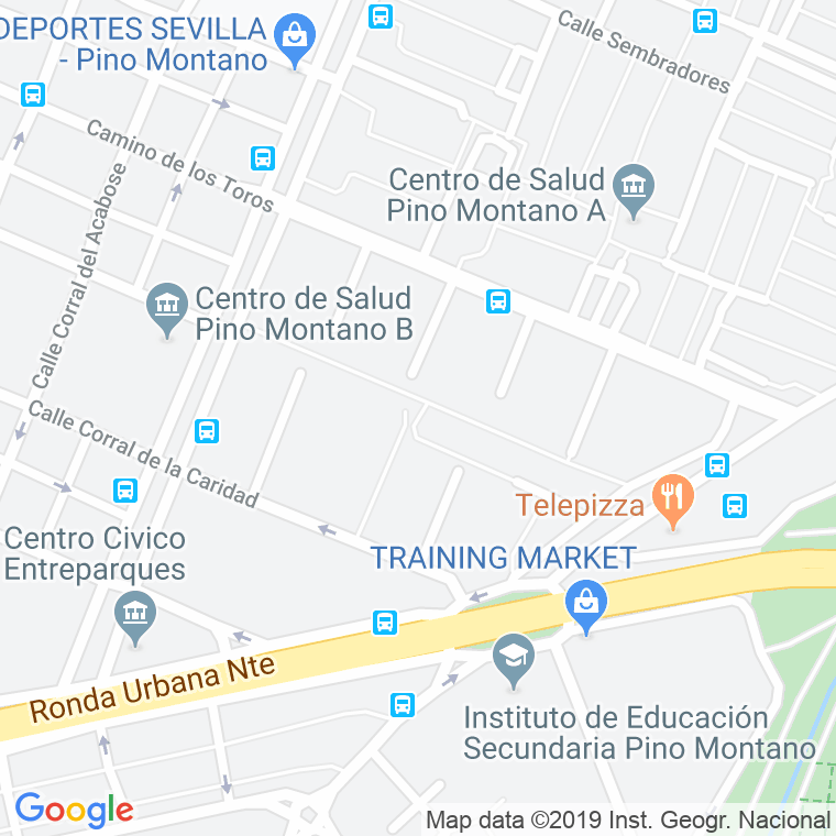 Código Postal calle Virgen De La Consolacion, pasaje en Sevilla