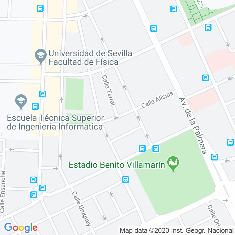 Código Postal calle Alisios en Sevilla