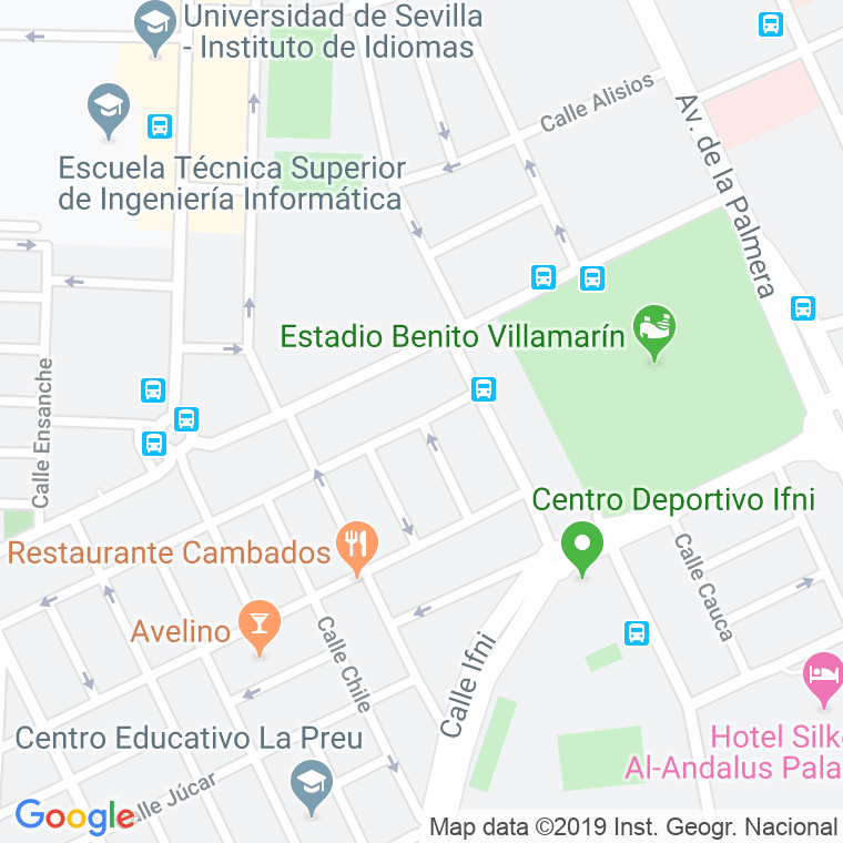 Código Postal calle Ecuador en Sevilla