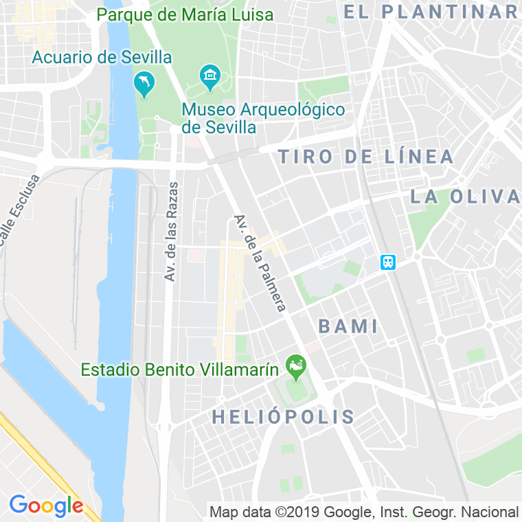Código Postal calle Palmera, avenida (Pares Del 2 Al Final) en Sevilla