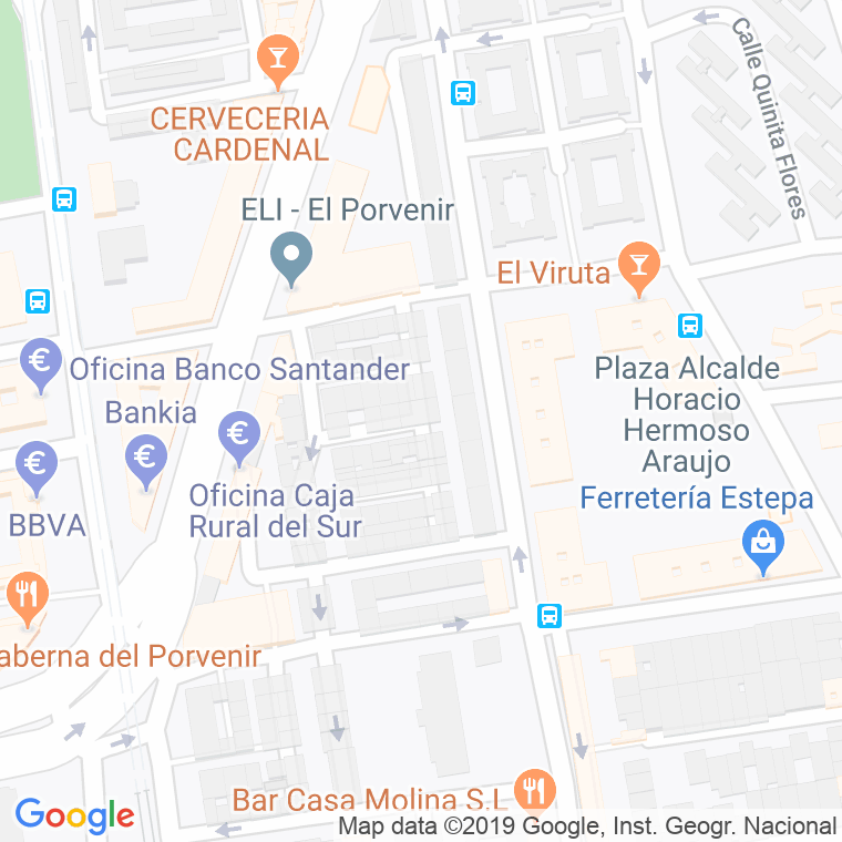 Código Postal calle Alcalde Horacio Hermoso, plaza en Sevilla