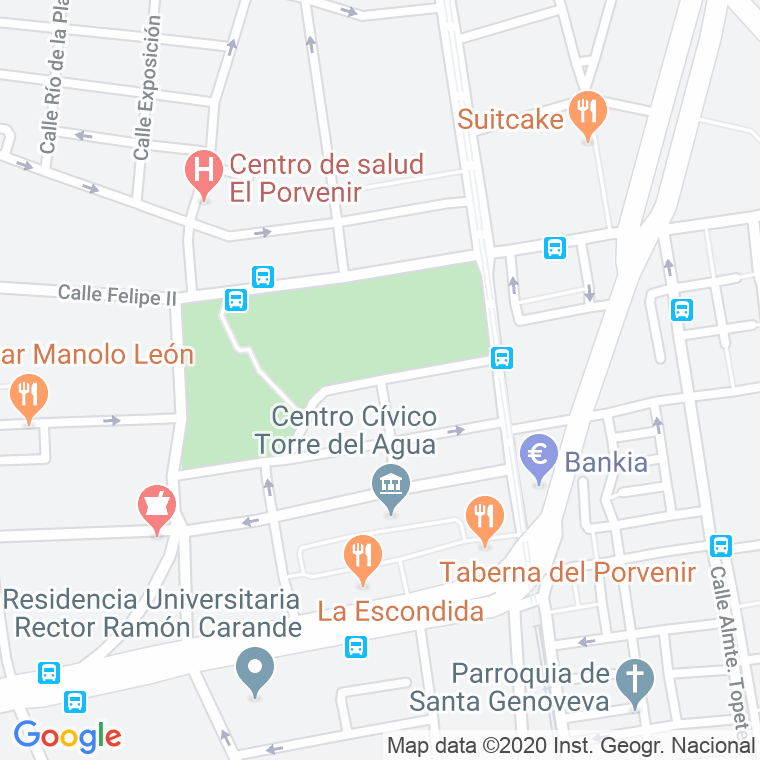 Código Postal calle Amado Alonso en Sevilla