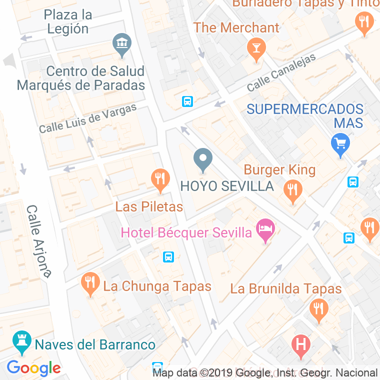 Código Postal calle California en Sevilla