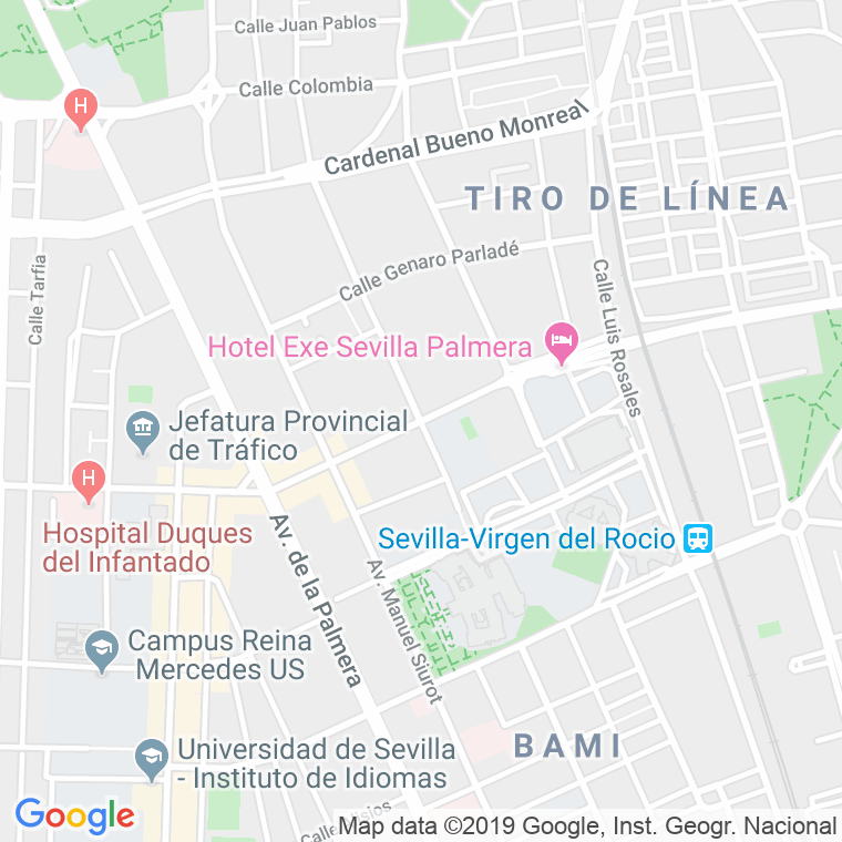 Código Postal calle Cardenal Ilundain en Sevilla