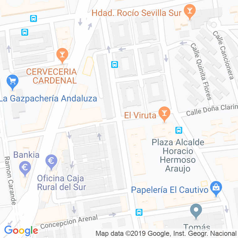 Código Postal calle Coullaut Valera en Sevilla