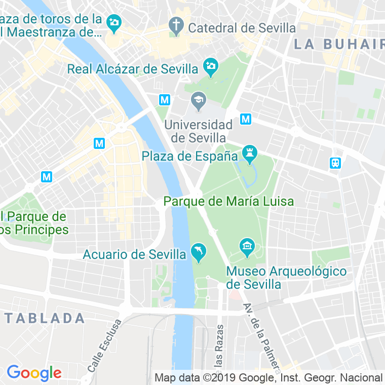 Código Postal calle Delicias, paseo en Sevilla